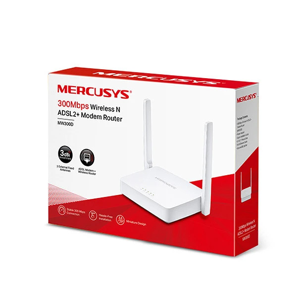 مودم روتر ADSL2 بی سیم مرکوسیس مدل MW-300D