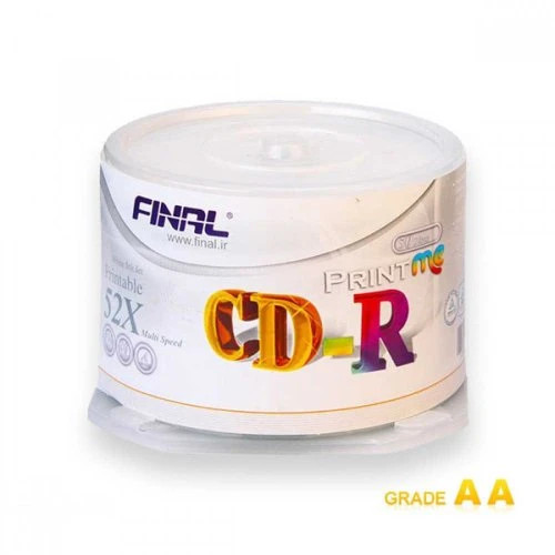 سی دی پرینتیبل فینال باکسدار 50 عددی (FINAL PRINTABLE CD-R)