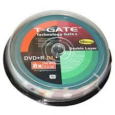 DVD خام 8.5 گیگابایتی - DVD 9 تی گیت T-Gate پک 10 عددی