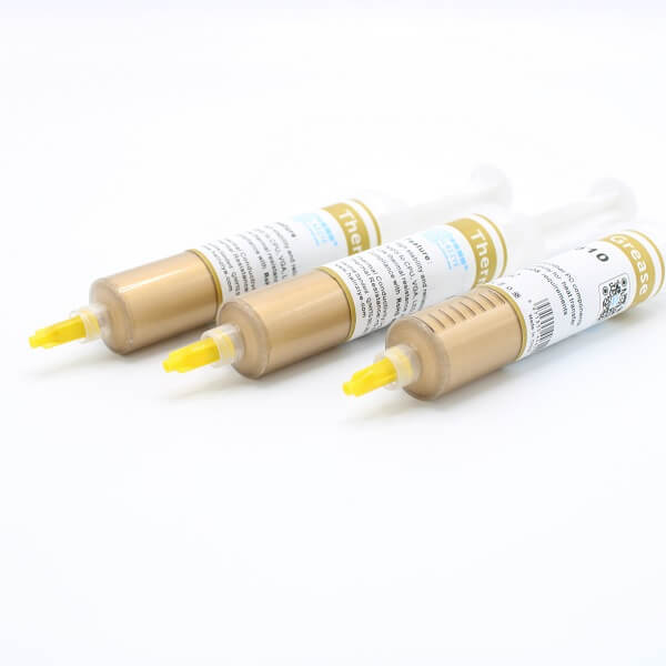 خمیر سیلیکون سرنگی بزرگ طلایی ( HY 610 )
