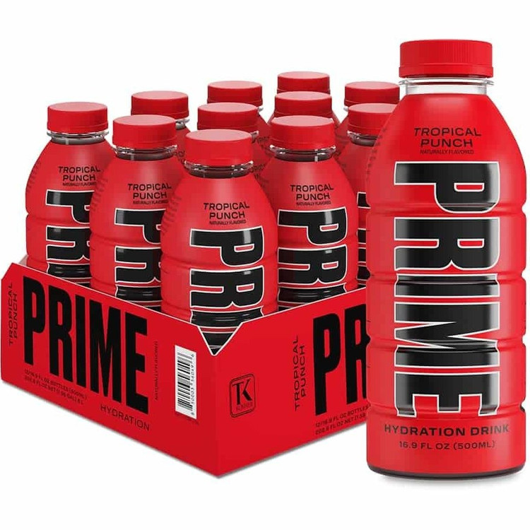 نوشیدنی ورزشی طبیعی 500 ml هیدراته پرایم (PRIME) ویتامینه انرژی زا با طعم پرتقال(مرکبات)