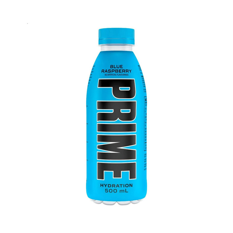 نوشیدنی ورزشی طبیعی 500 ml هیدراته پرایم (PRIME) ویتامینه انرژی زا با طعم شیرین و ترش تمشک آبی Blue Raspberry