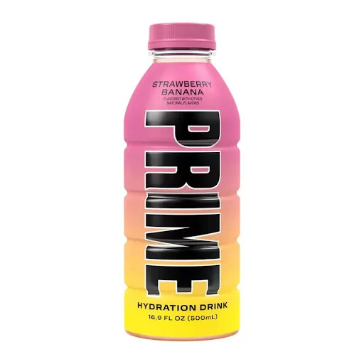 نوشیدنی ورزشی طبیعی 500 ml هیدراته پرایم (PRIME) ویتامینه انرژی زا با طعم توت فرنگی و موز