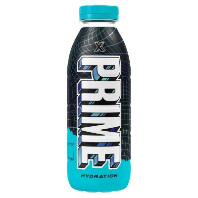 نوشیدنی ورزشی طبیعی 500 ml هیدراته پرایم (PRIME) X آبی ویتامینه انرژی زا با طعم توت فرنگی و لیموناد