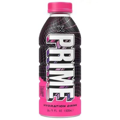 نوشیدنی ورزشی طبیعی 500 ml هیدراته پرایم (PRIME) X صورتی ویتامینه انرژی زا با طعم توت فرنگی و لیموناد