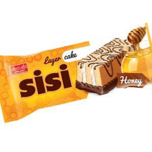 کیک سه لایه شیر عسل روکشدار 40 گرم سی سی