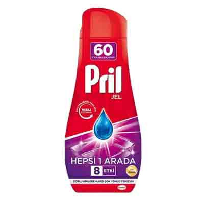 ژل ماشین ظرفشویی پریل تعداد 60 بار شستشو 1080 میل
